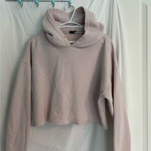 Light Pink Cropped Hoodie